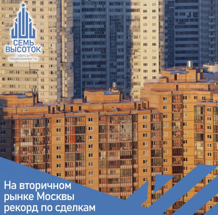 На вторичном рынке жилья Москвы - рекордное количество сделок
